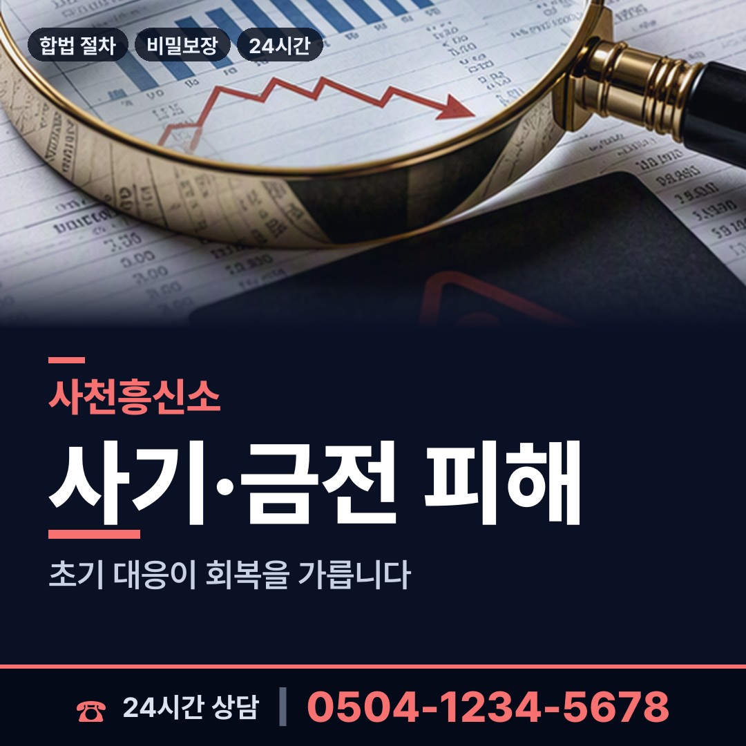 사천 서포면 명탐정 상담 안내